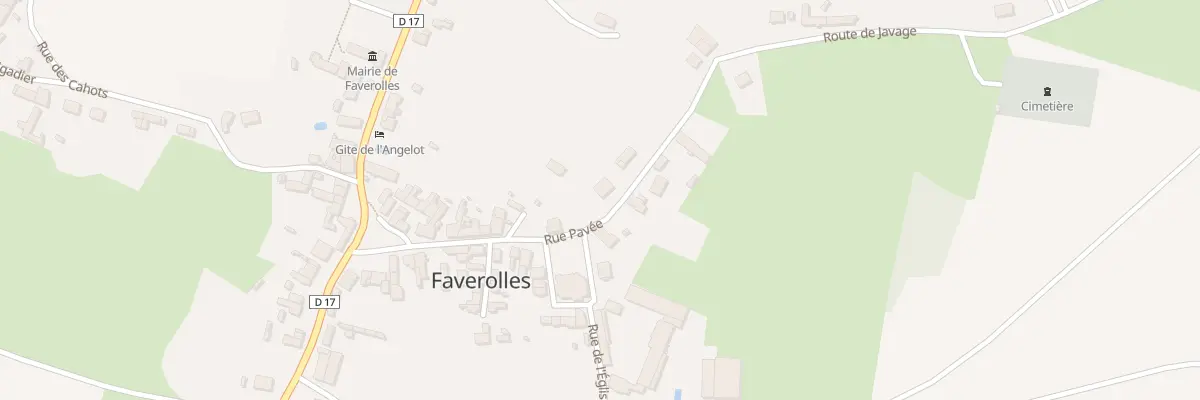 Plan du 17 Rue Pavée à Faverolles
