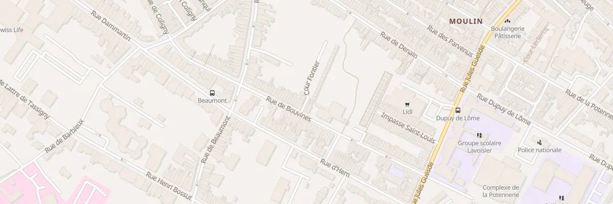Plan du 81 Rue de Bouvines à Roubaix