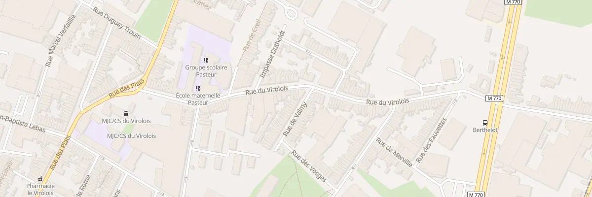 Plan du 96 Rue du Virolois à Tourcoing