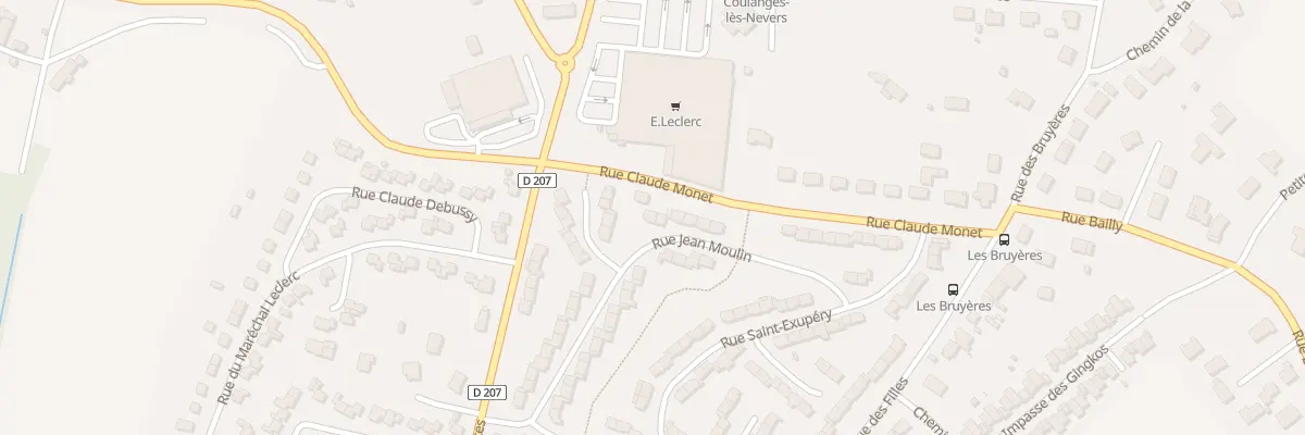 Plan du 23 Rue Jean Moulin à Coulanges-lès-Nevers