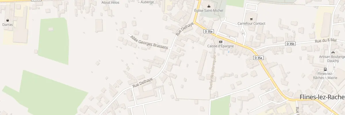 Plan du 15 Rue Delhaye à Flines-lez-Raches