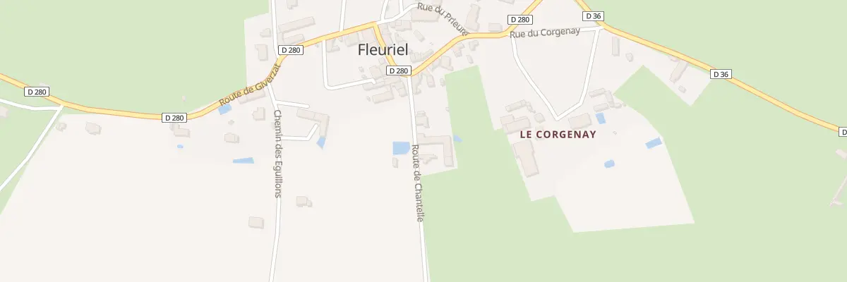 Plan du 9 Rte de Chantelle à Fleuriel