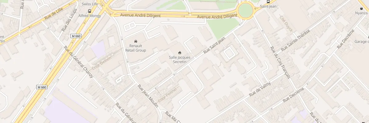 Plan du 45 Rue Saint-Jean à Roubaix