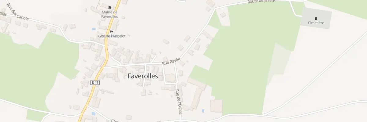 Plan du 22 Rue Pavée à Faverolles