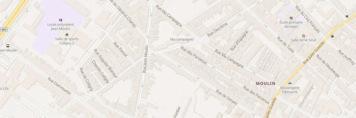 Plan du 7 Rue de Denain à Roubaix