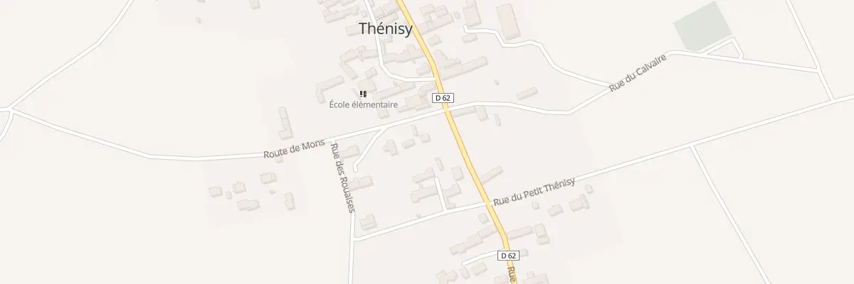 Plan du 1 Rte de Mons à Thénisy