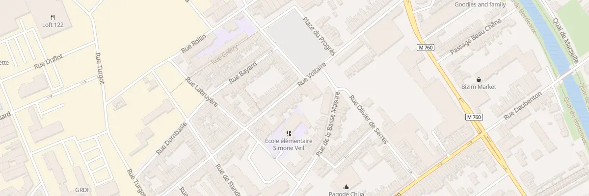 Plan du 104 Rue Voltaire à Roubaix