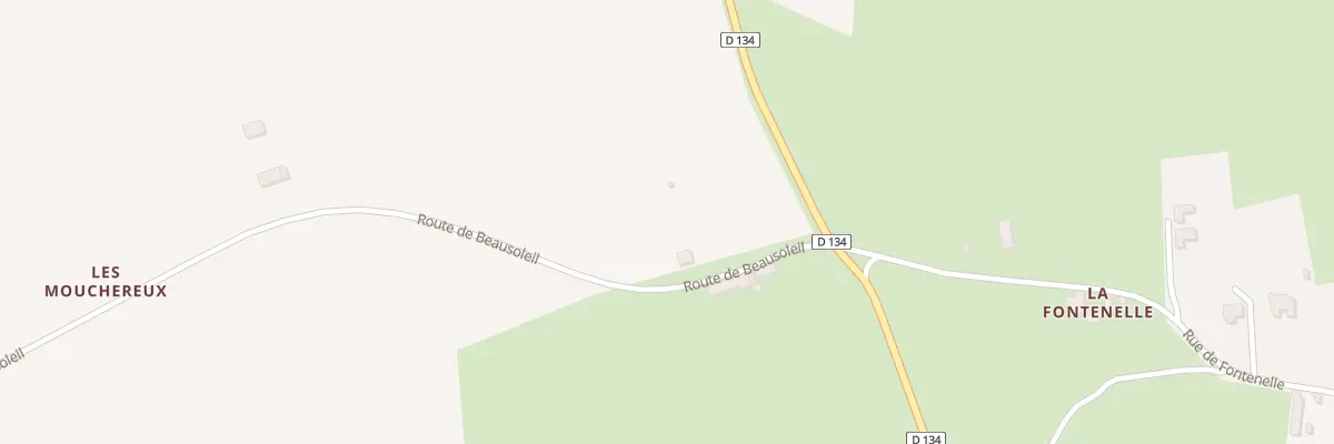 Plan du 130 Rte de Beausoleil à Souvigny