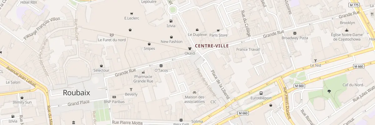 Plan du 56T Grande Rue à Roubaix