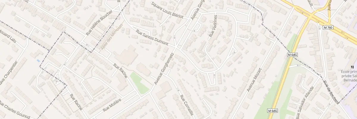 Plan du 4 Rue Vedrines à Hem