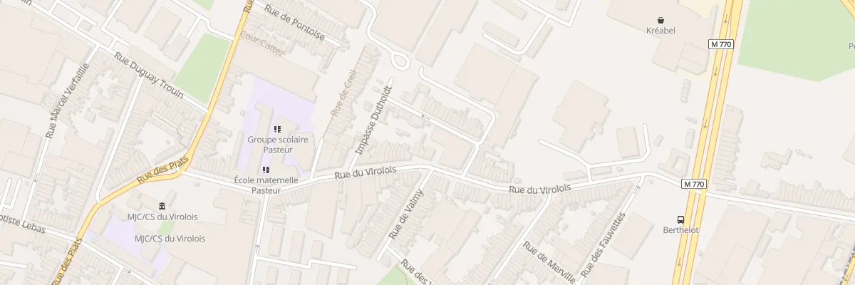 Plan du 101 Rue du Virolois à Tourcoing
