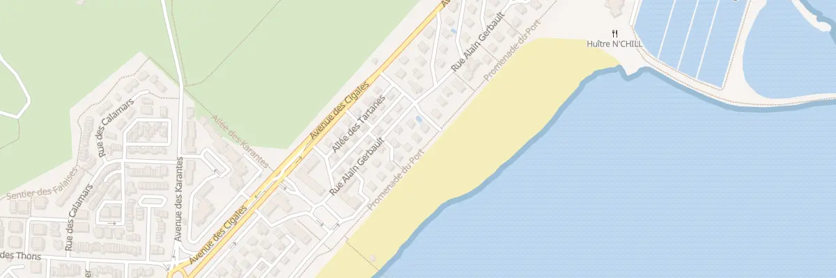 Plan du 7 Prom du Port (Plage) à Narbonne