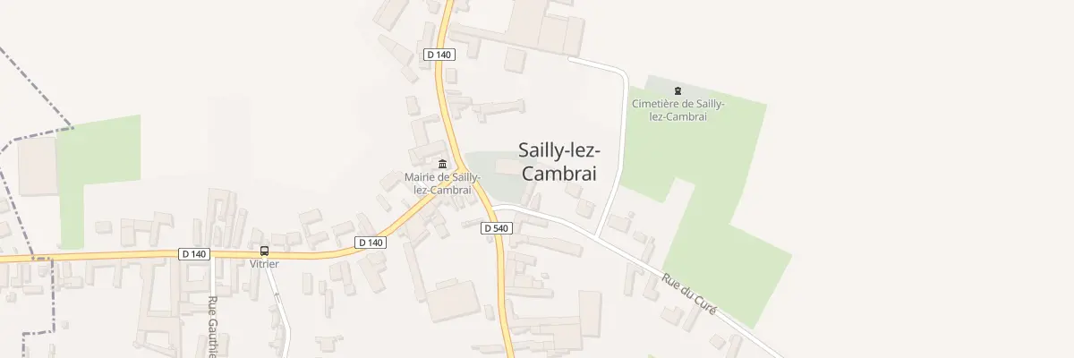 Plan du 3 Rue du Curé à Sailly-lez-Cambrai