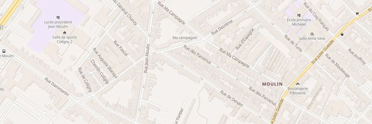 Plan du 15 Rue de Denain à Roubaix