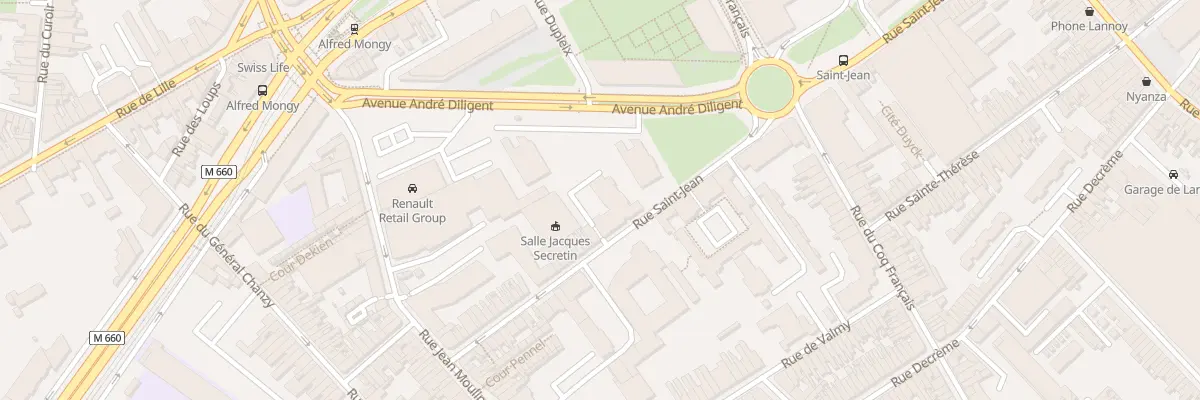 Plan du 57 Rue Saint-Jean à Roubaix