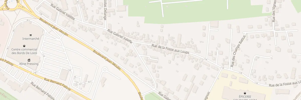 Plan du 2B Rue de la Fosse aux Loups à Nevers