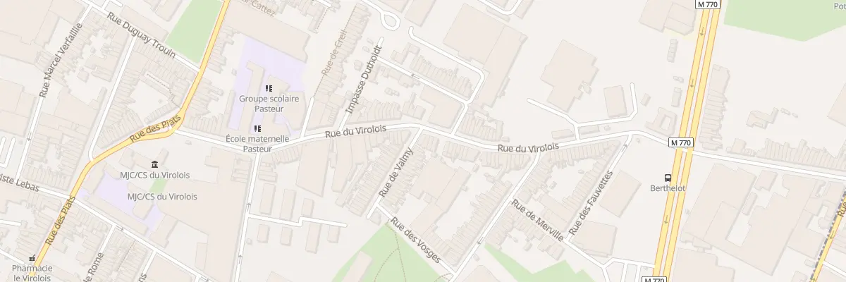 Plan du 102 Rue du Virolois à Tourcoing