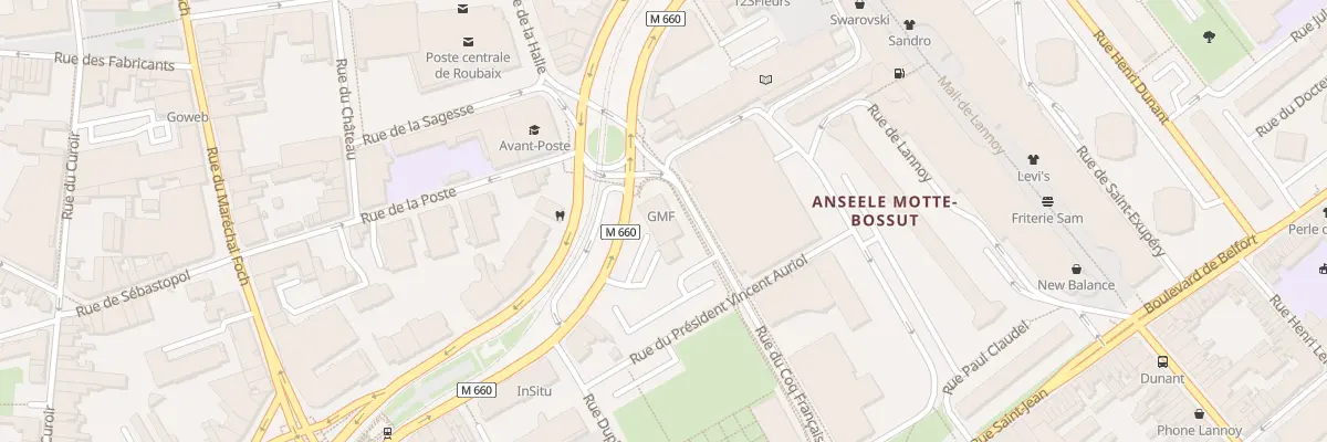 Plan du 12 Rue du Coq Français à Roubaix