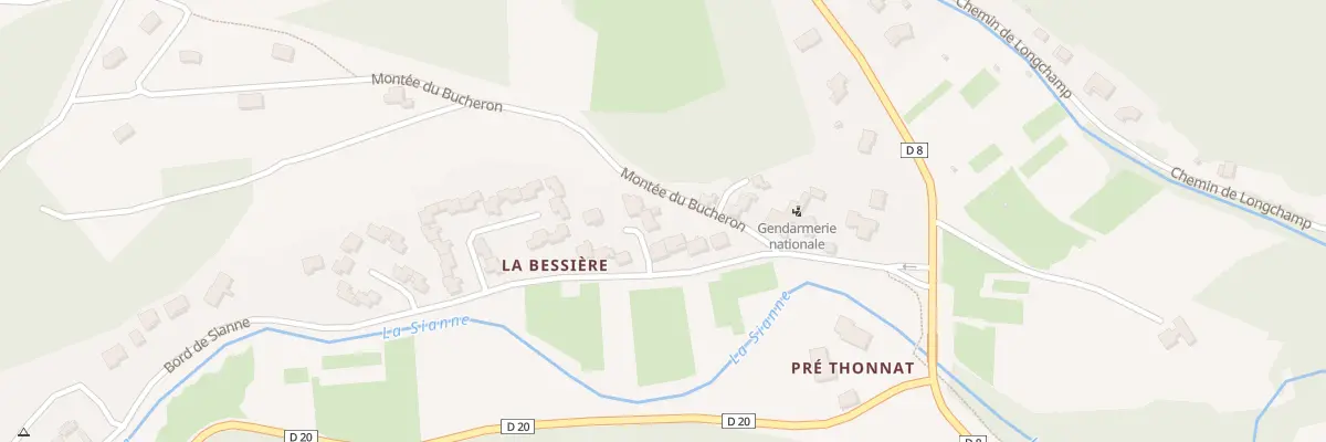Plan du 5693Q La Bessiere à Blesle