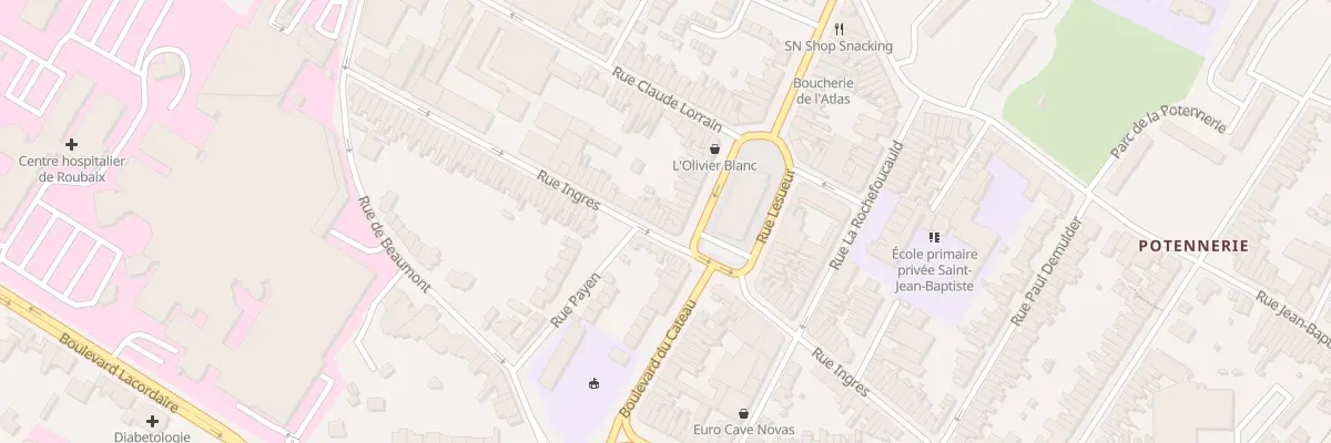 Plan du 41 Rue Ingres à Roubaix