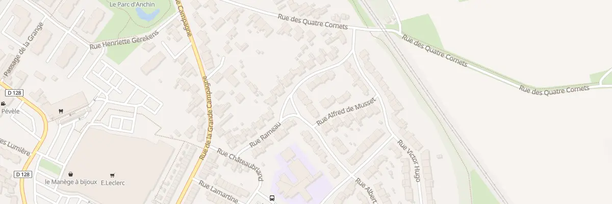 Plan du 3 Rue Albert Samain à Templeuve-en-Pévèle