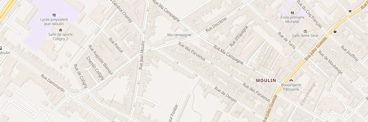 Plan du 19 Rue de Denain à Roubaix