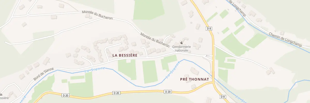Plan du 5316 La Bessiere à Blesle