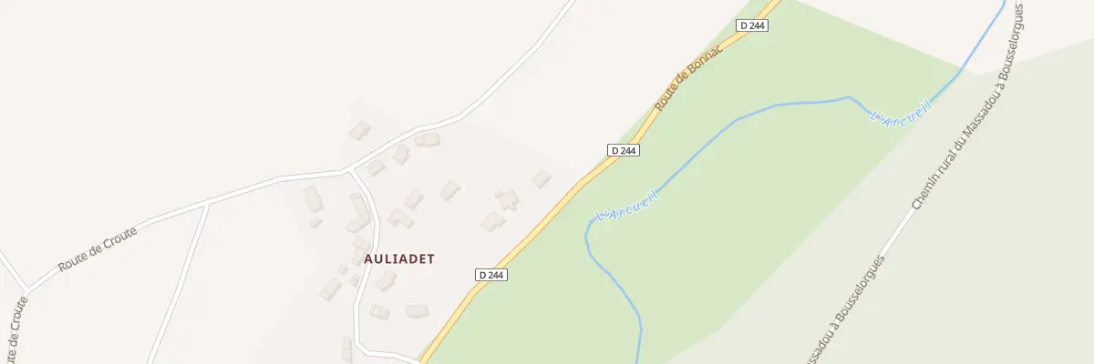 Plan du 6137 Auliadet à Massiac