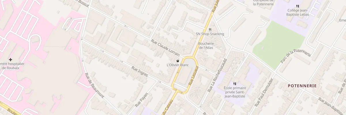 Plan du 52 Rue Claude Lorrain à Roubaix