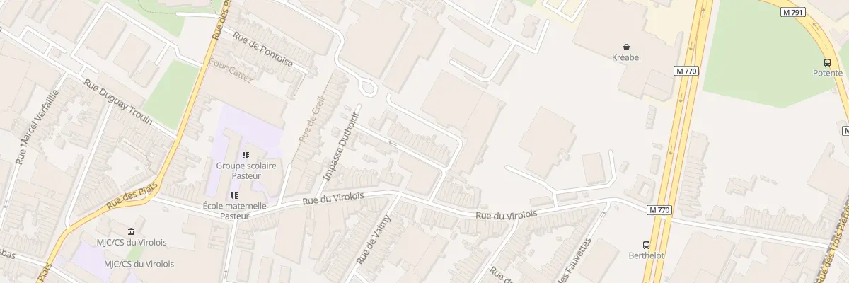 Plan du 16 Rue Henri Carette à Tourcoing