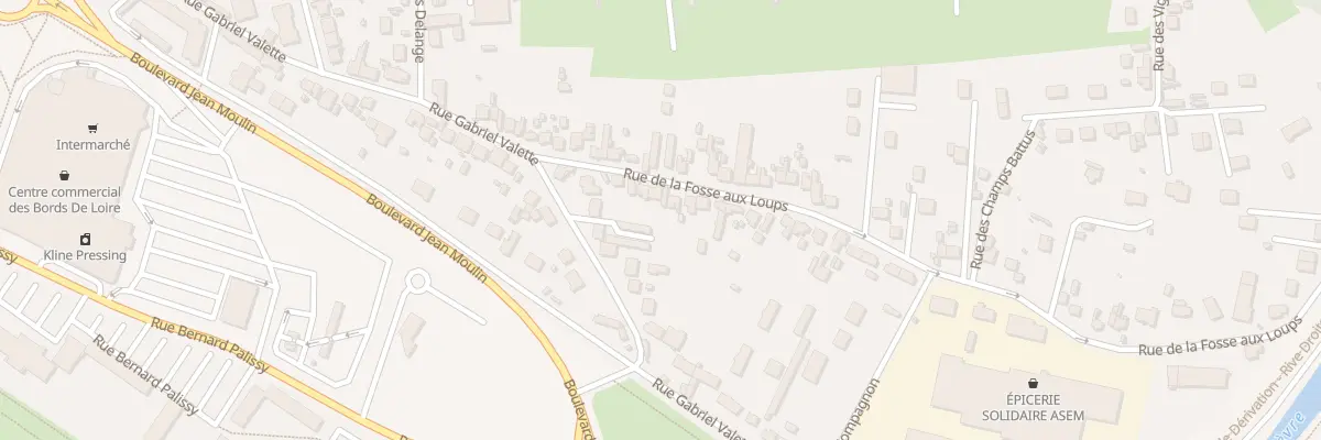 Plan du 8 Rue de la Fosse aux Loups à Nevers