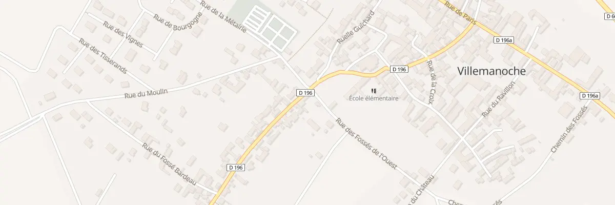 Plan du 2 Rue des Fossés de l’Ouest à Villemanoche
