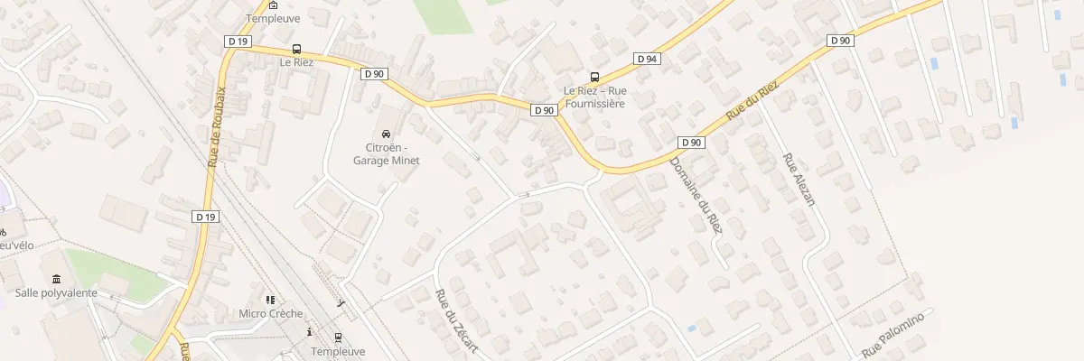 Plan du 50 Rue du Riez à Templeuve-en-Pévèle