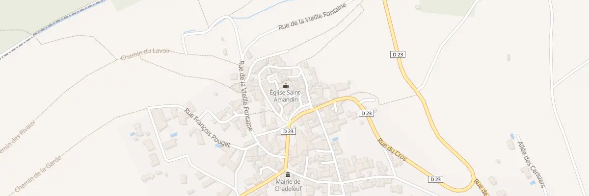 Plan du 1 Pl de l’Eglise à Chadeleuf