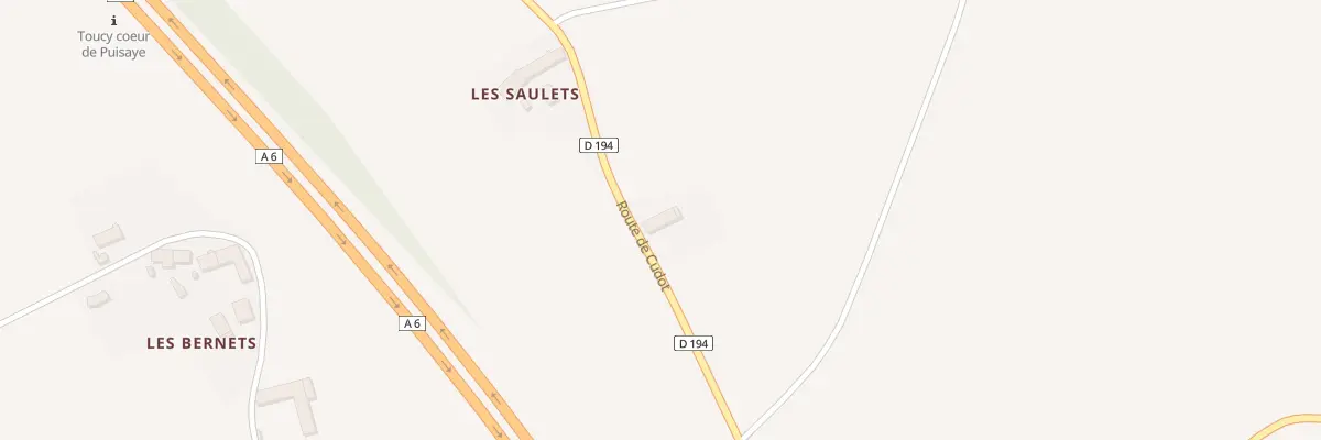 Plan du 2 Les Saulets à Cudot