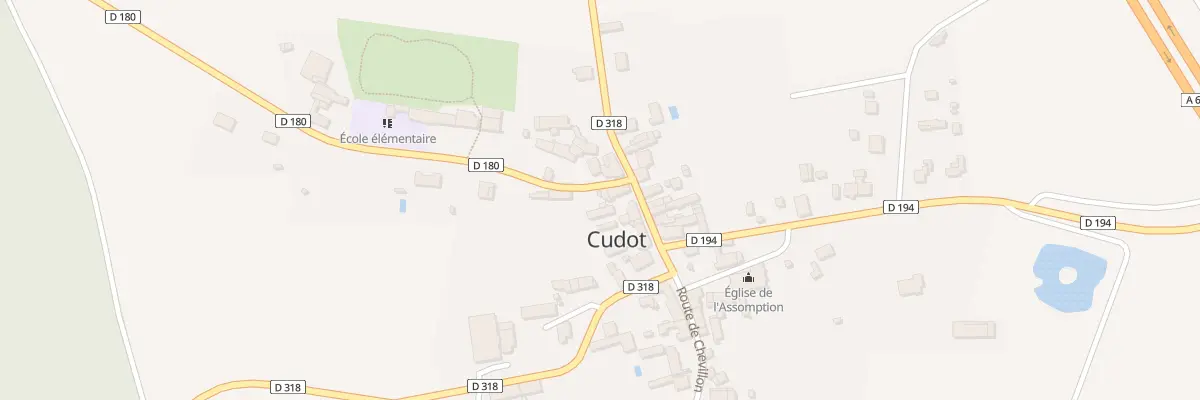 Plan du 1 Rue du Château à Cudot