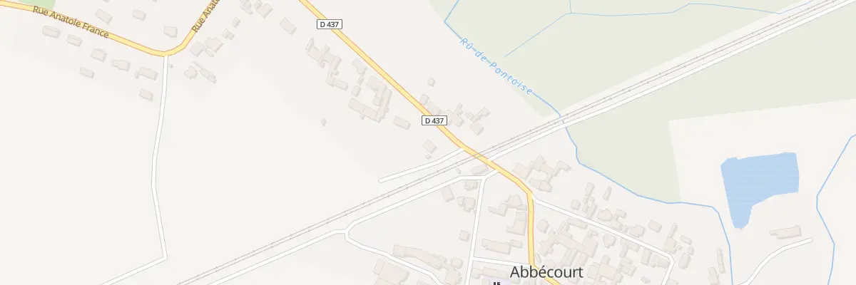 Plan du 1 Rue de la Barre à Abbécourt