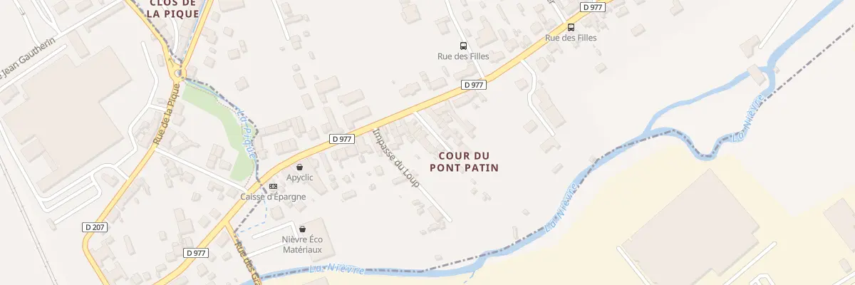 Plan du 6 Cour du Pont Patin à Coulanges-lès-Nevers