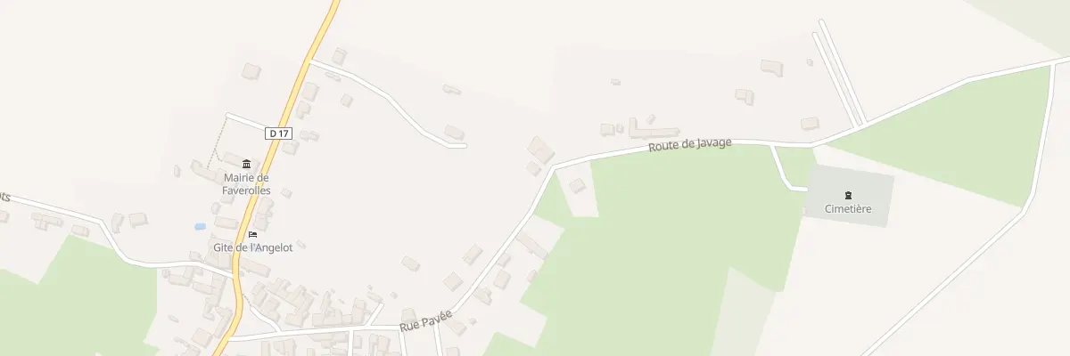 Plan du 25 Rue Pavée à Faverolles