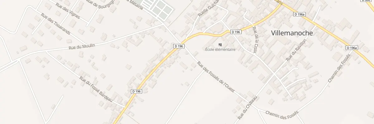 Plan du 2B Rue des Fossés de l’Ouest à Villemanoche