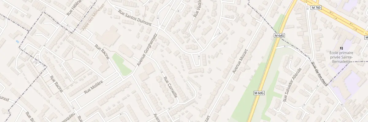 Plan du 20 Rue Vedrines à Hem