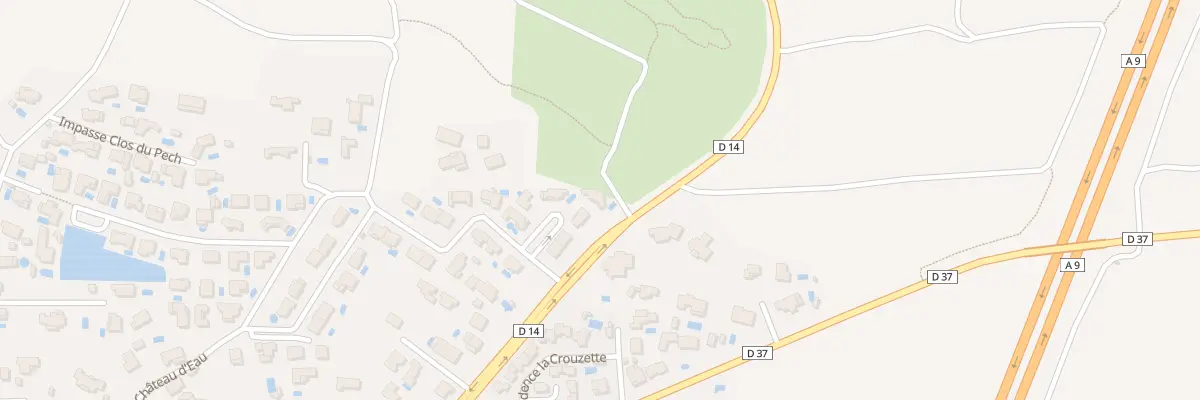 Plan du 14 Rue du Puech Majou à Lespignan