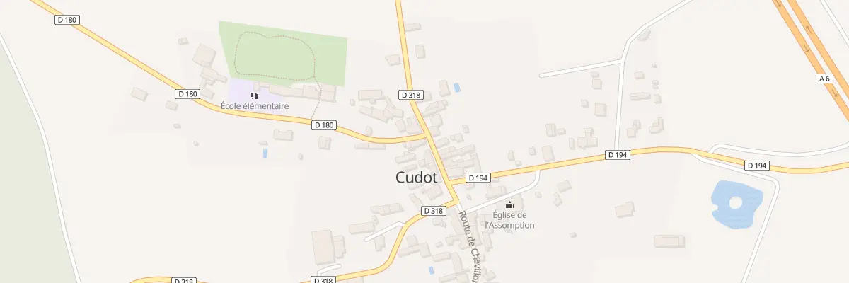 Plan du 21 Rte de Saint Loup à Cudot