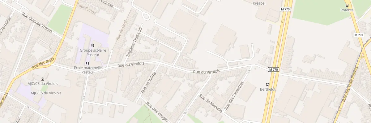 Plan du 127 Rue du Virolois à Tourcoing