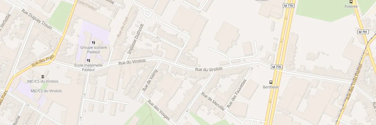 Plan du 129 Rue du Virolois à Tourcoing