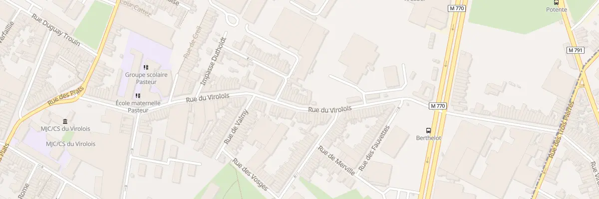 Plan du 131 Rue du Virolois à Tourcoing