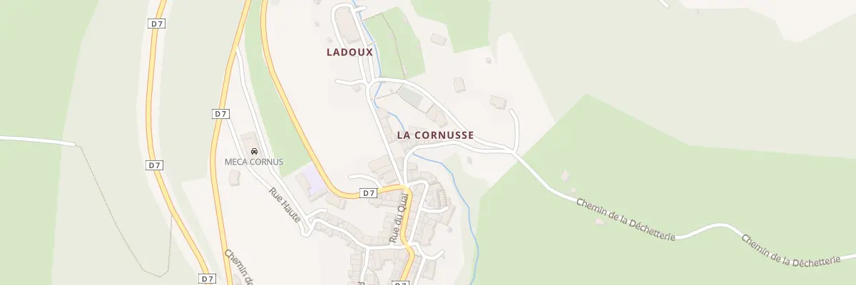 Plan du 5023 Rue de la Cornusse à Cornus