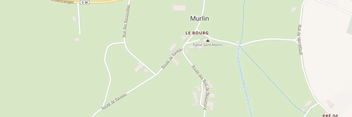 Plan du 2 Le Bourg à Murlin