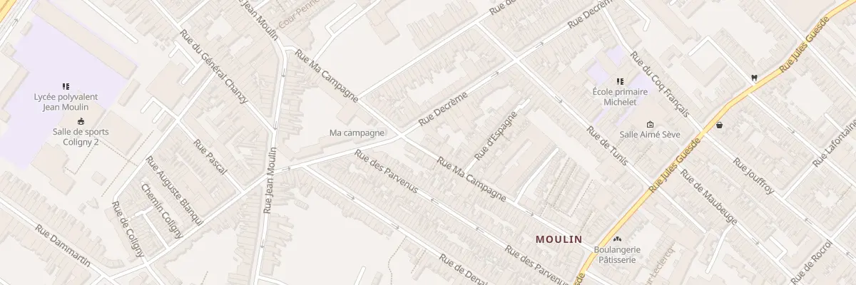 Plan du 49 Rue ma Campagne à Roubaix
