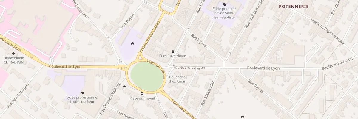 Plan du 43 Bd de Lyon à Roubaix